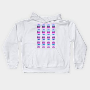 Retro Tapes Pattern Kids Hoodie